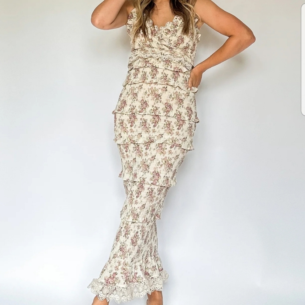 Altar'd State Smocked Strap Dress Size M